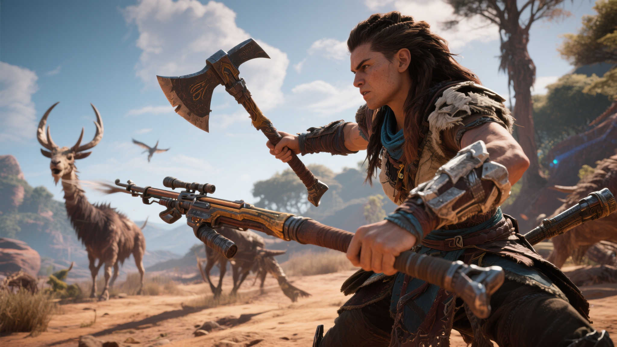 外媒推测:《地平线3》或将致敬战神,斧头武器或成新亮点! 然而挑战也不容忽视。《地平线》的核心魅力